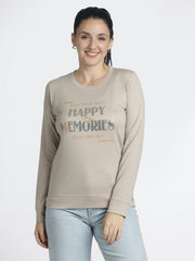 Women’s Printed Full Sleeves T-Shirt “Happy Memories”