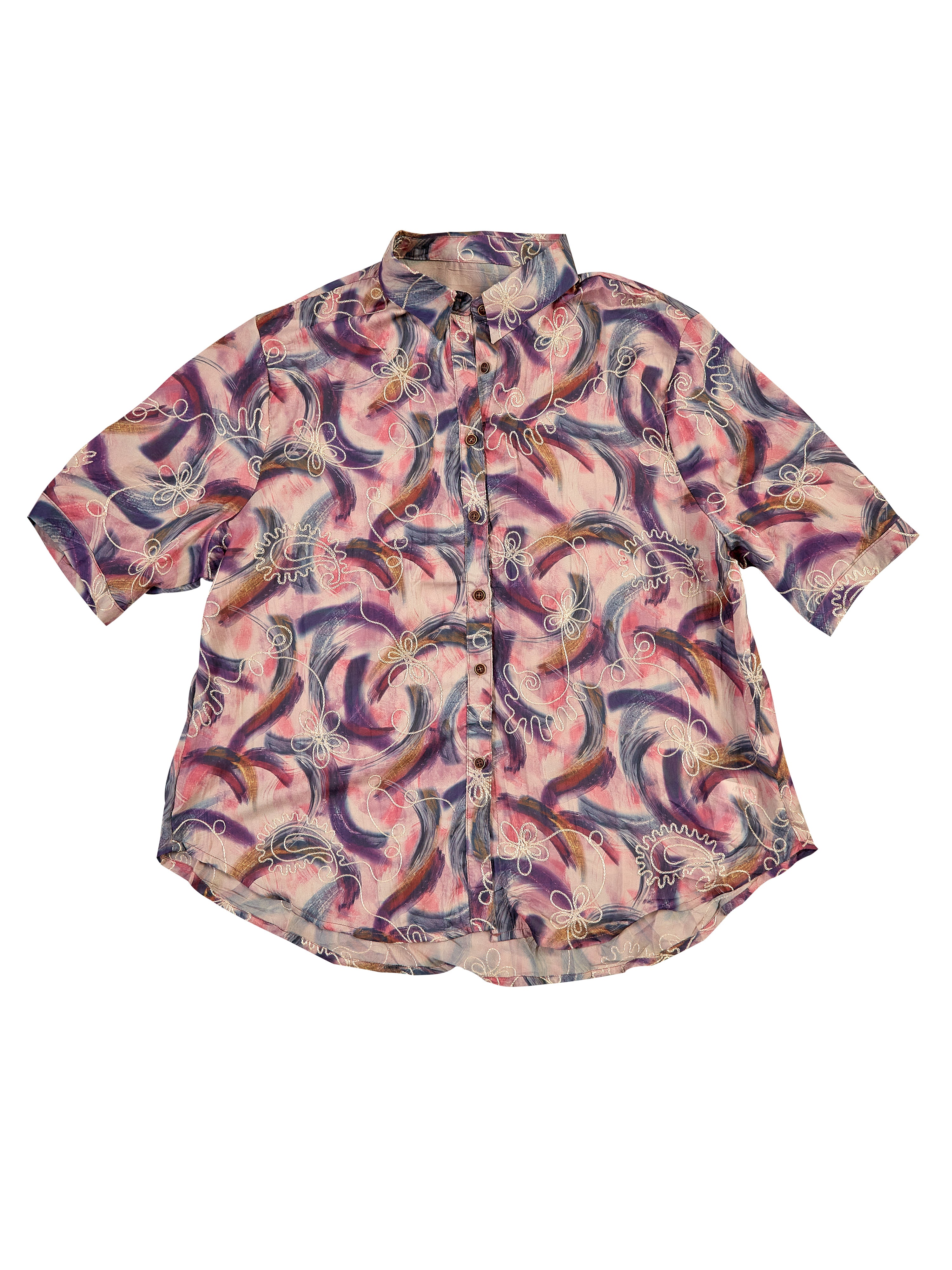 Astron – Abstract Swirl Print Shirt