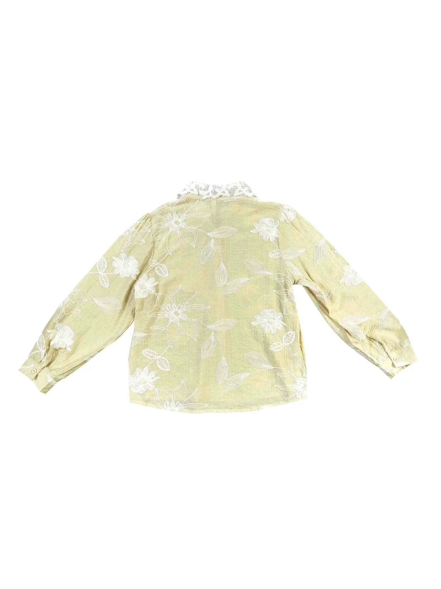 Astron- Elegant Lace Collar Comfort Fit Shirt For Women