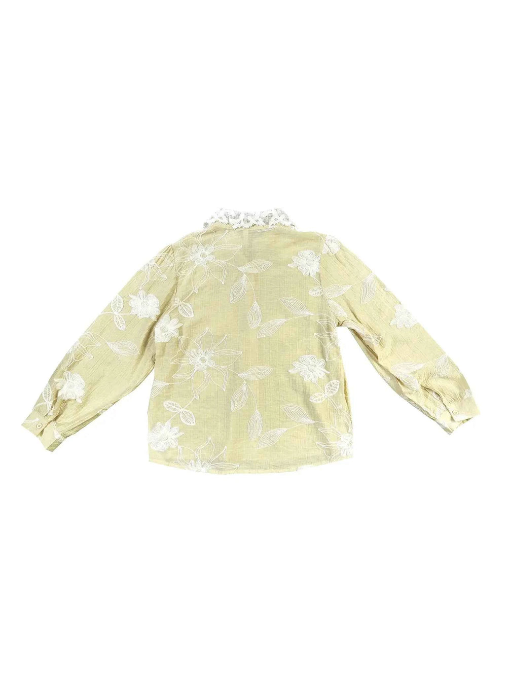 Astron- Elegant Lace Collar Comfort Fit Shirt For Women