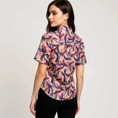 Astron – Abstract Swirl Print Shirt