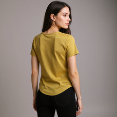 Astron – Olive Green Ribbed Knit Henley Top