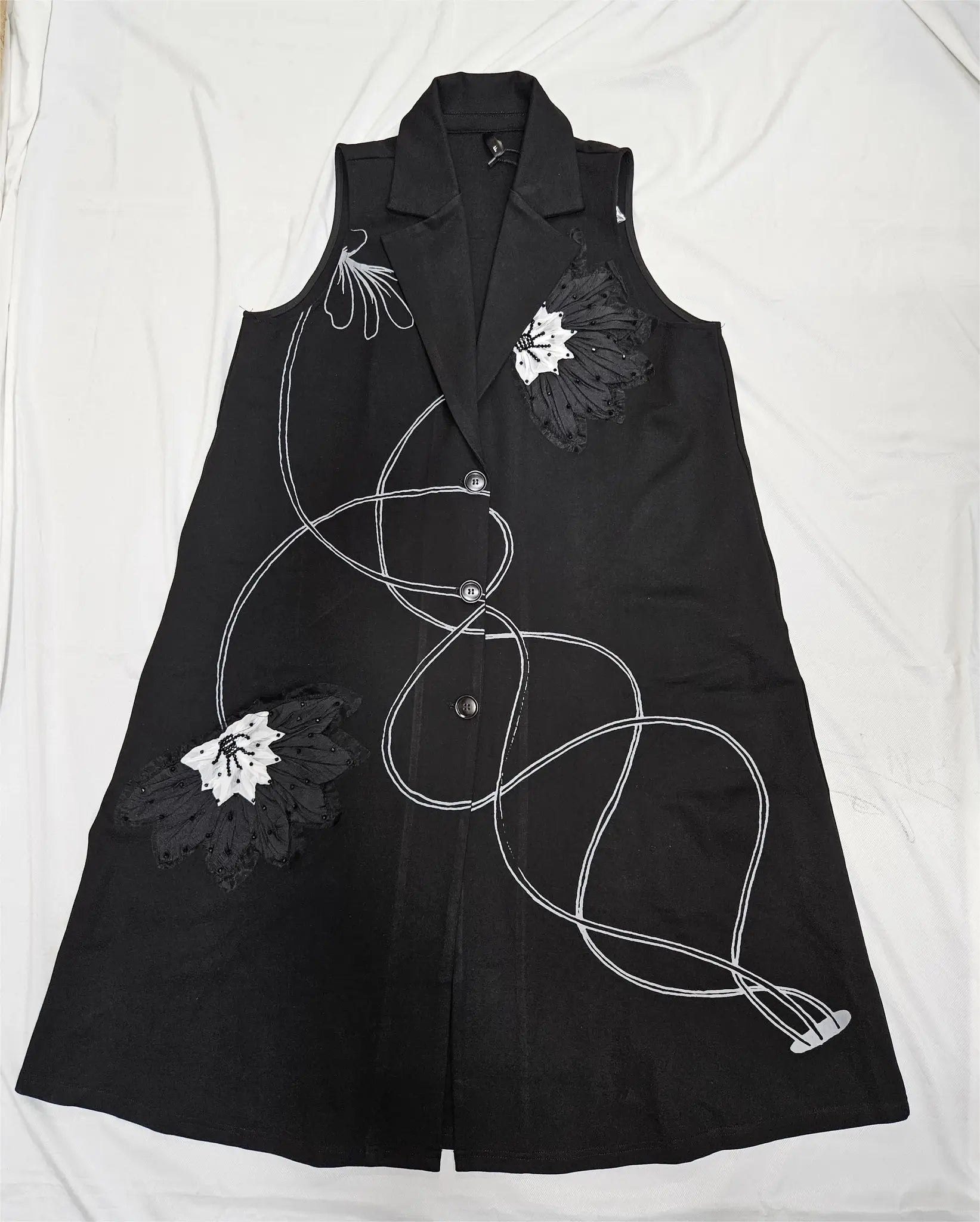 Women’s Sleeveless Embroidered Dress - ASTRON