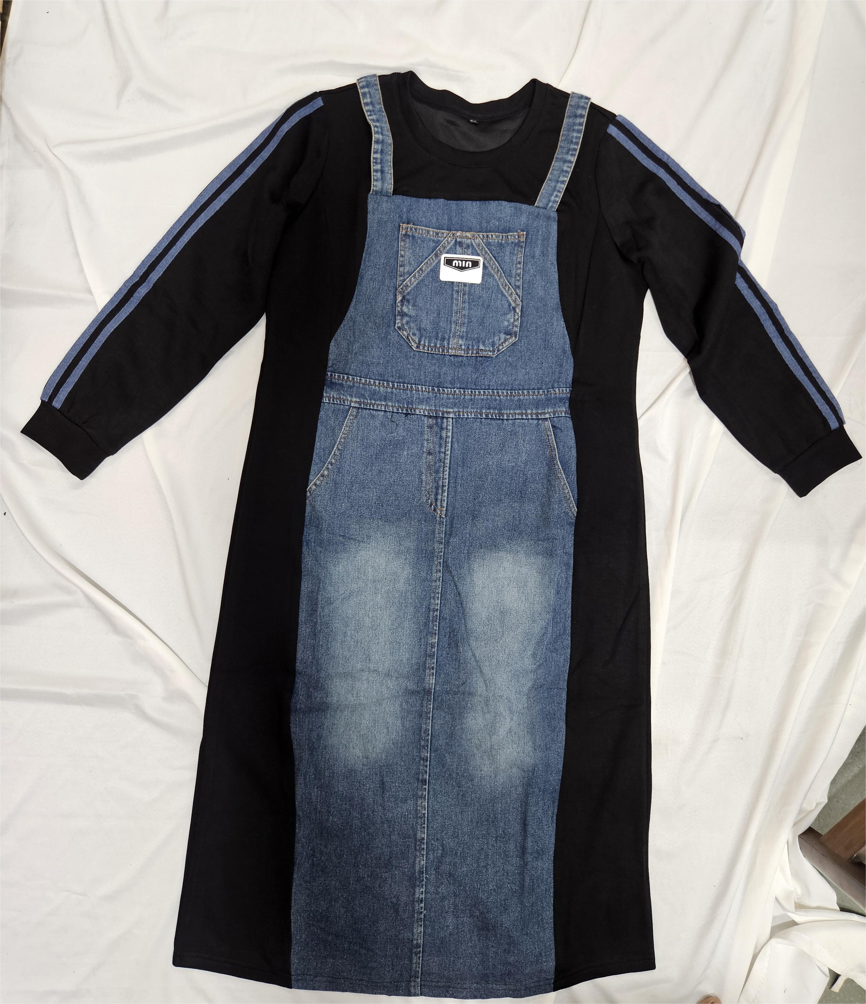 Women’s Denim Dungaree Dress