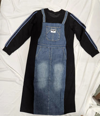 Women’s Denim Dungaree Dress - ASTRON