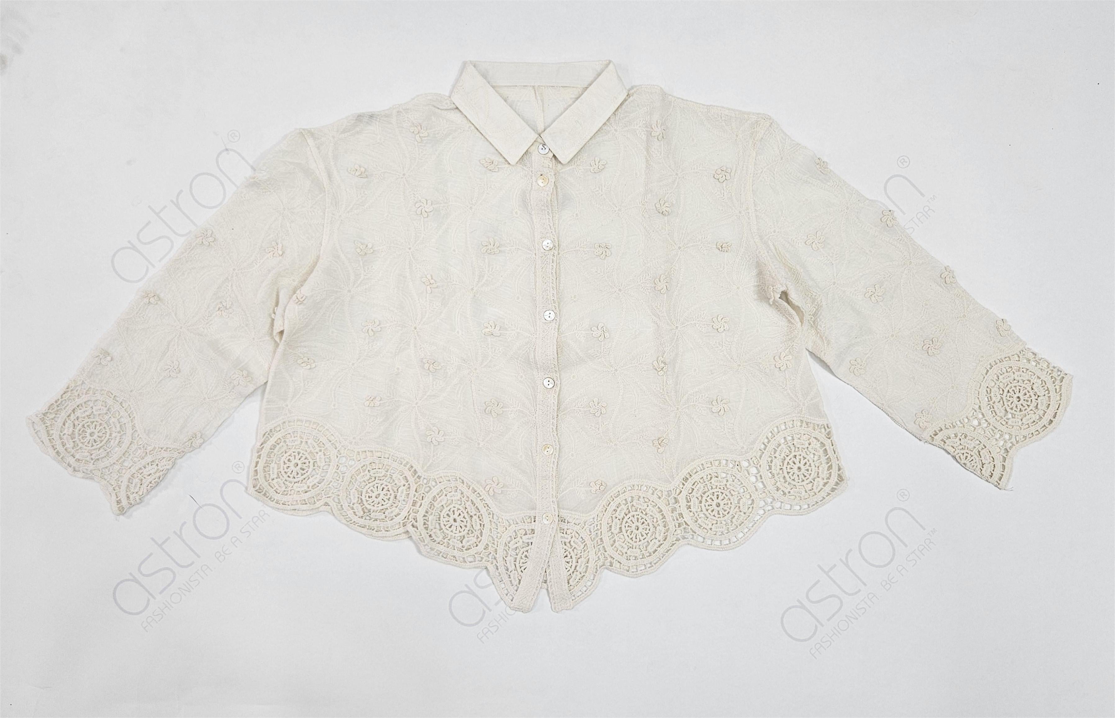 Women’s Embroidered Lace Shirt