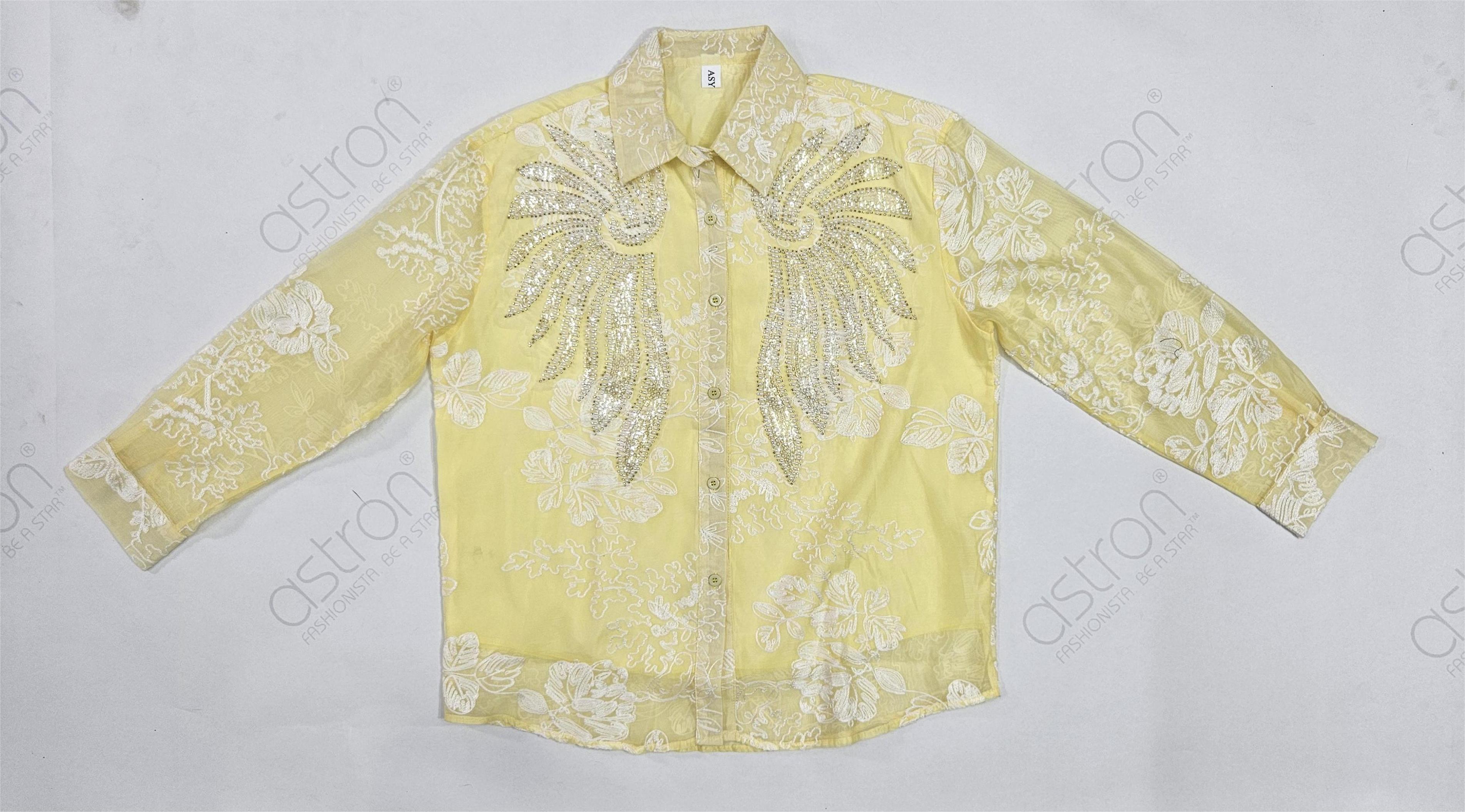 Women’s Embellished Embroidered Shirt