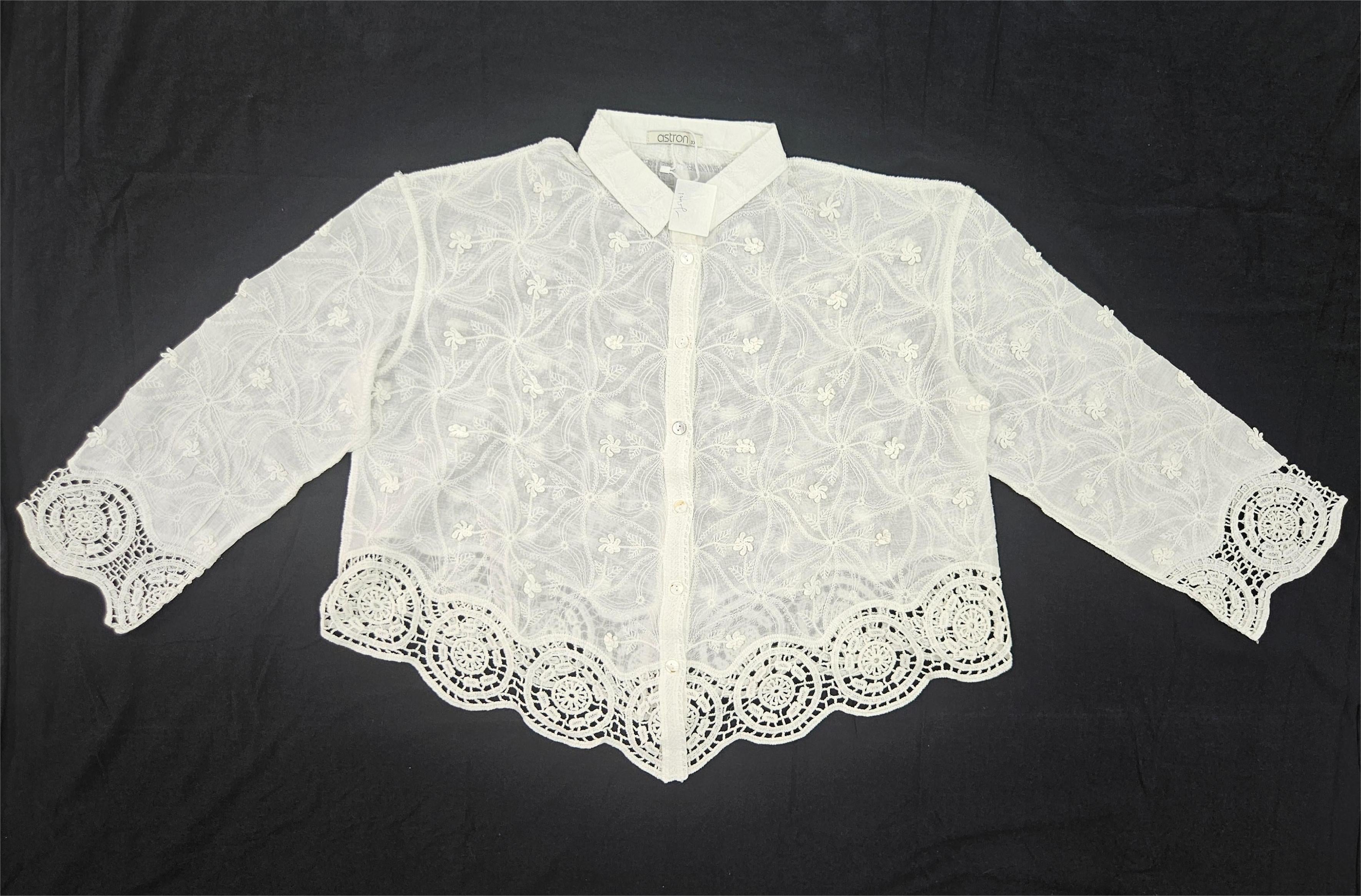 Women’s Embroidered Lace Shirt
