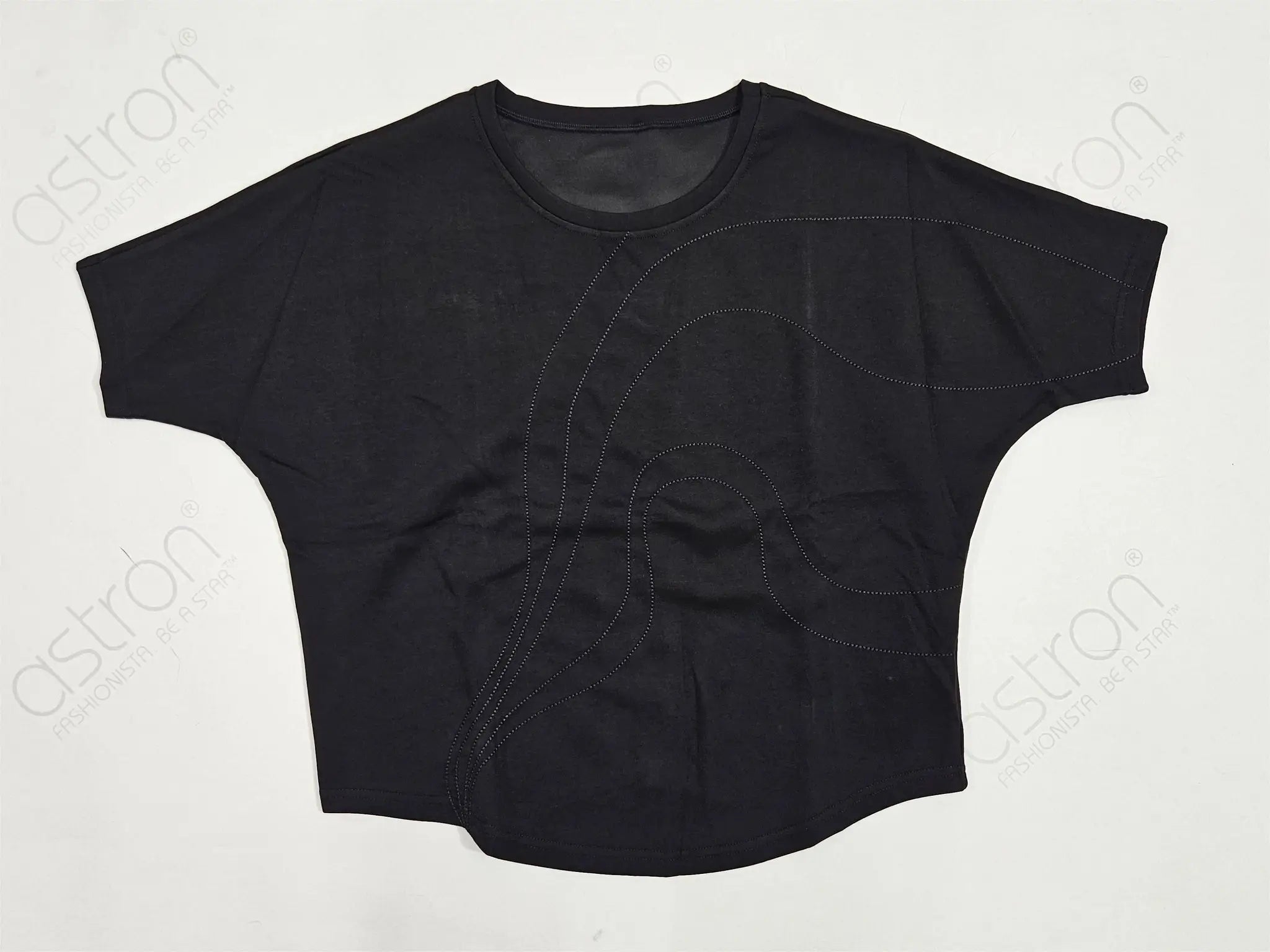 Women’s Poncho Fit Casual Top in Scuba Fleece - ASTRON