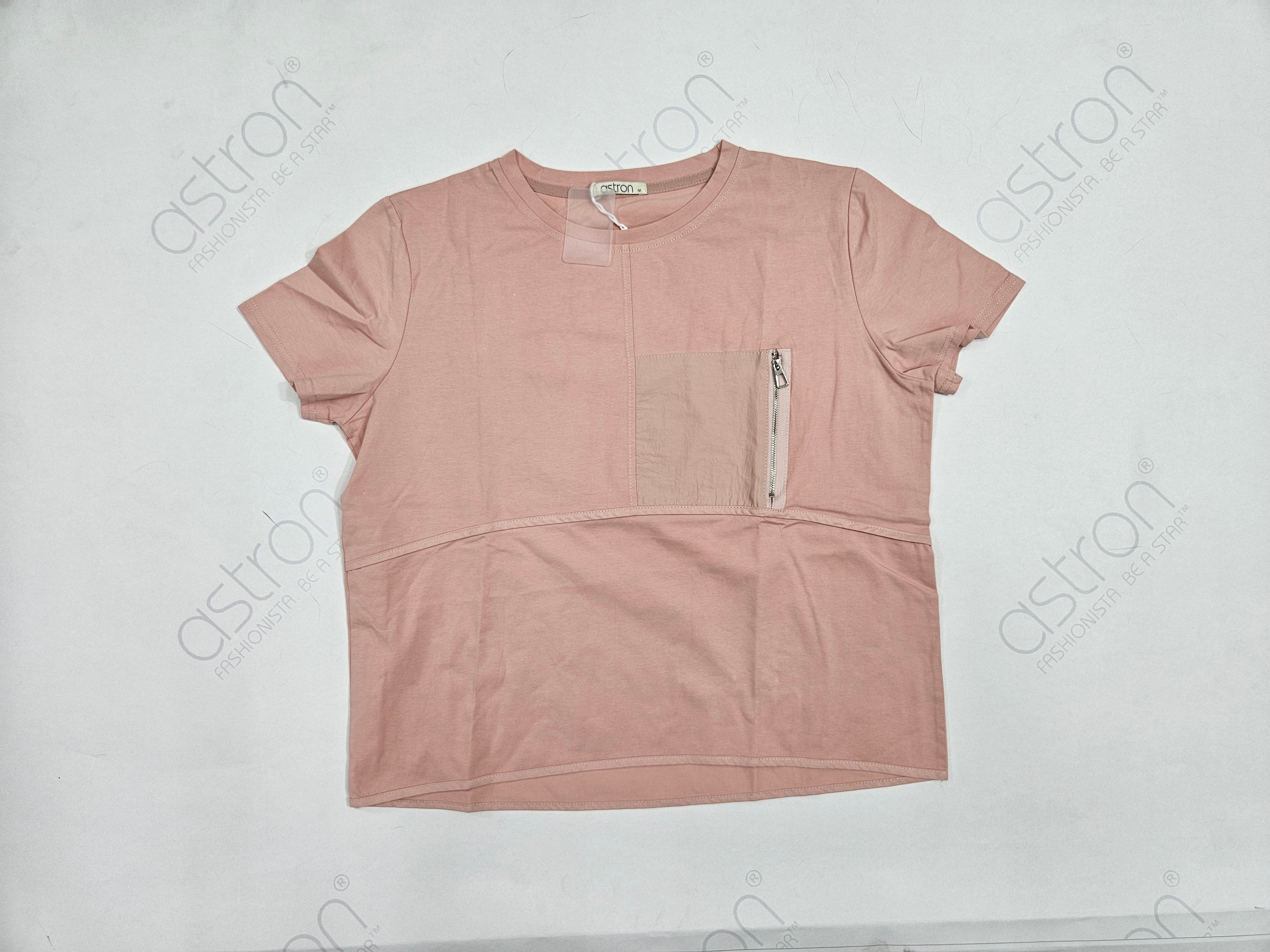 Women’s Casual Contrast Pocket Top