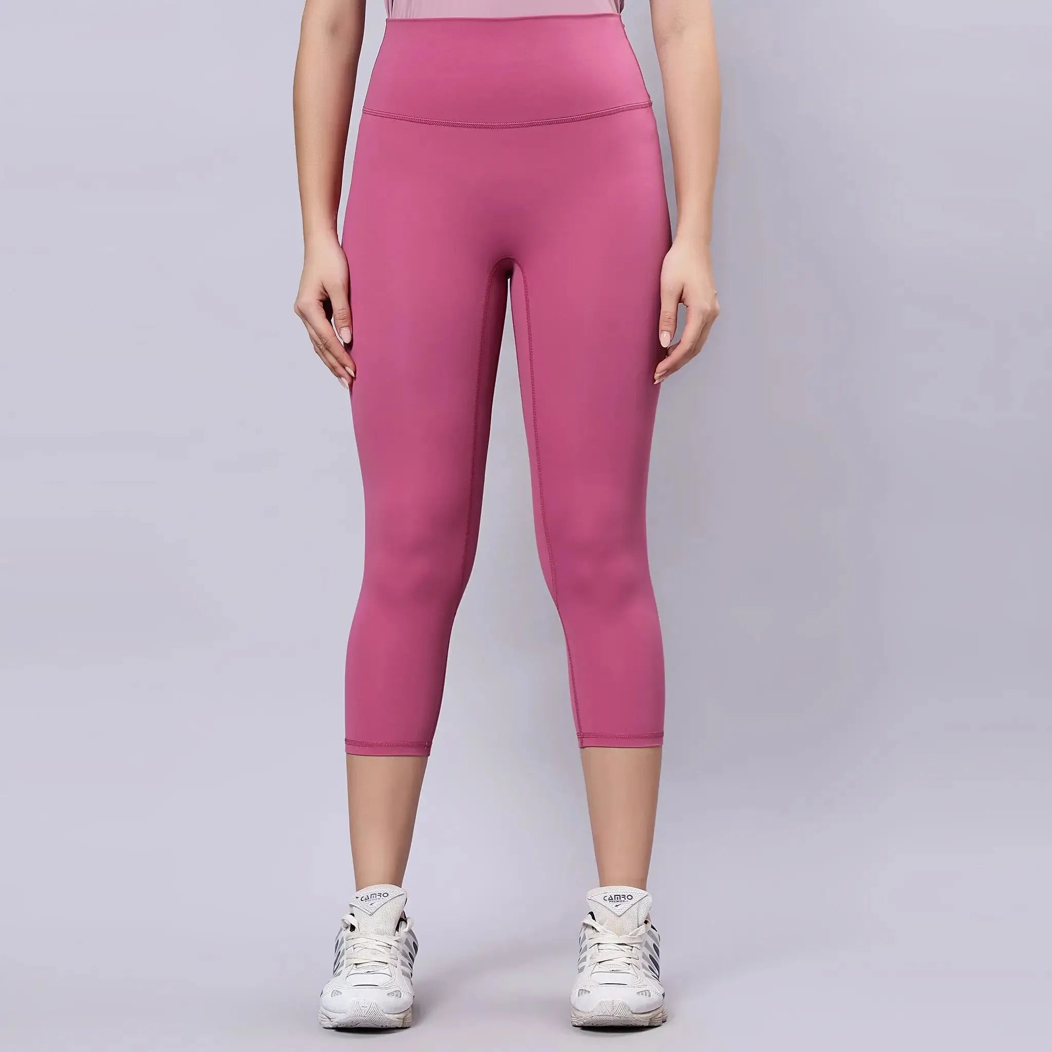 Astron High-Waisted Stretch Gym Leggings - 4-Way Stretch Cropped Sports Leggings for Women