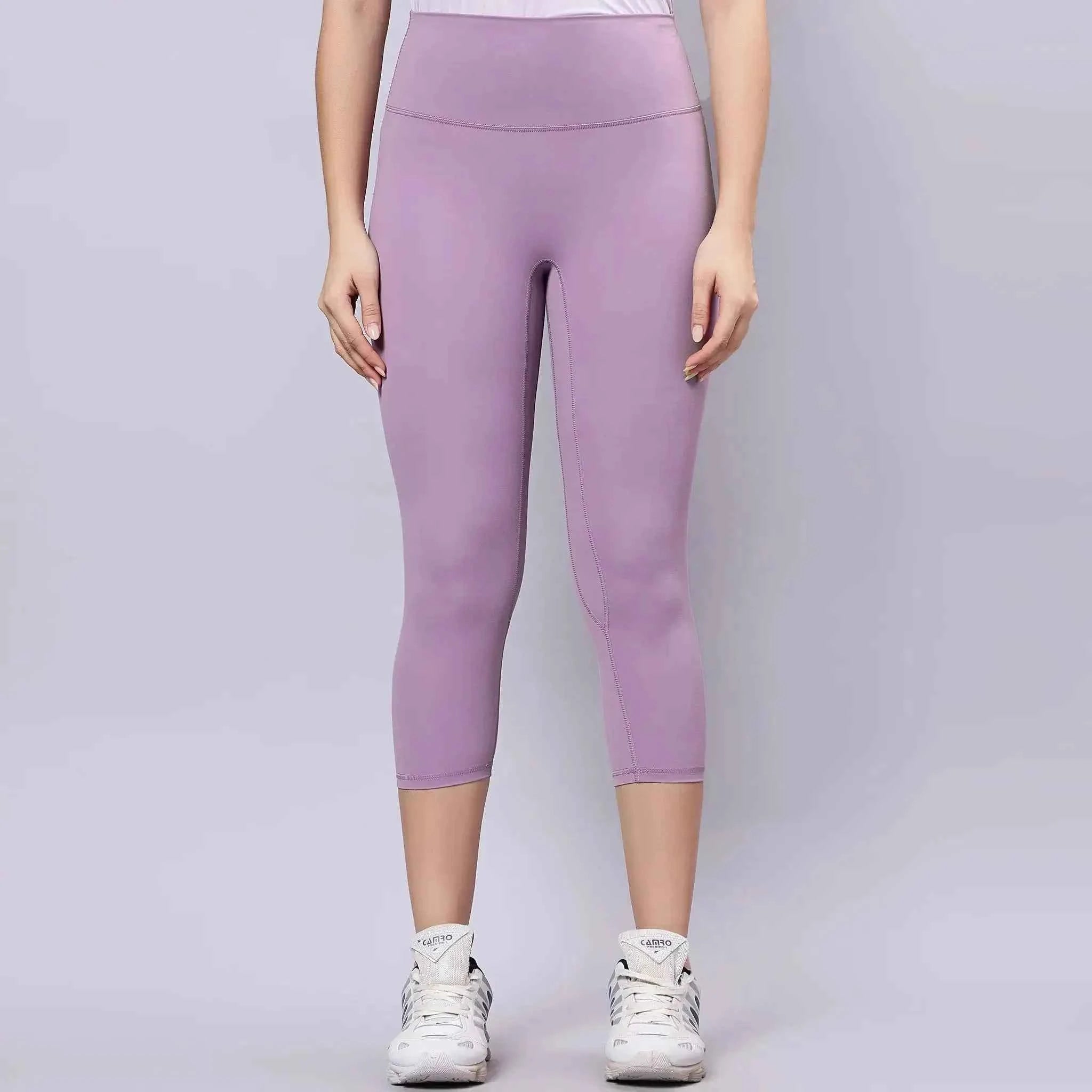 Astron High-Waisted Stretch Gym Leggings - 4-Way Stretch Cropped Sports Leggings for Women