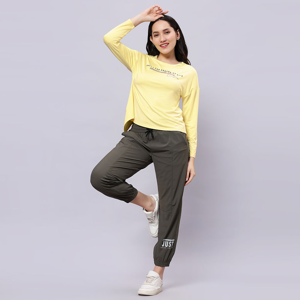 Full Sleeves Active wear T-Shirt.