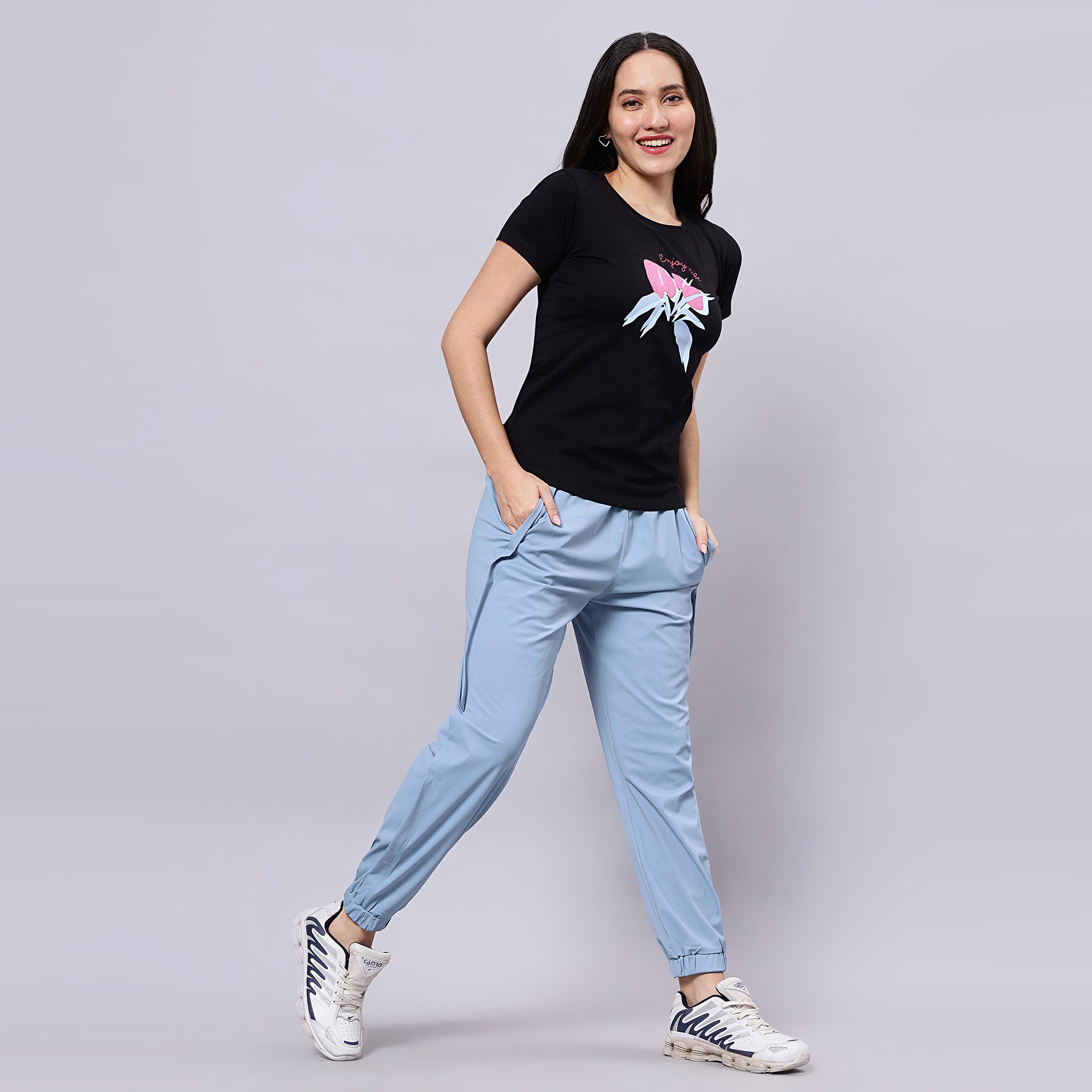 Half Sleeves Round Neck T-Shirt.