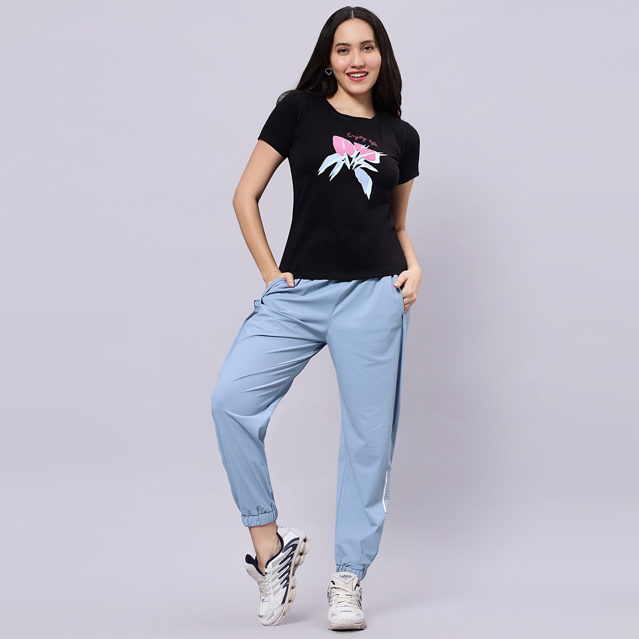 Half Sleeves Round Neck T-Shirt.