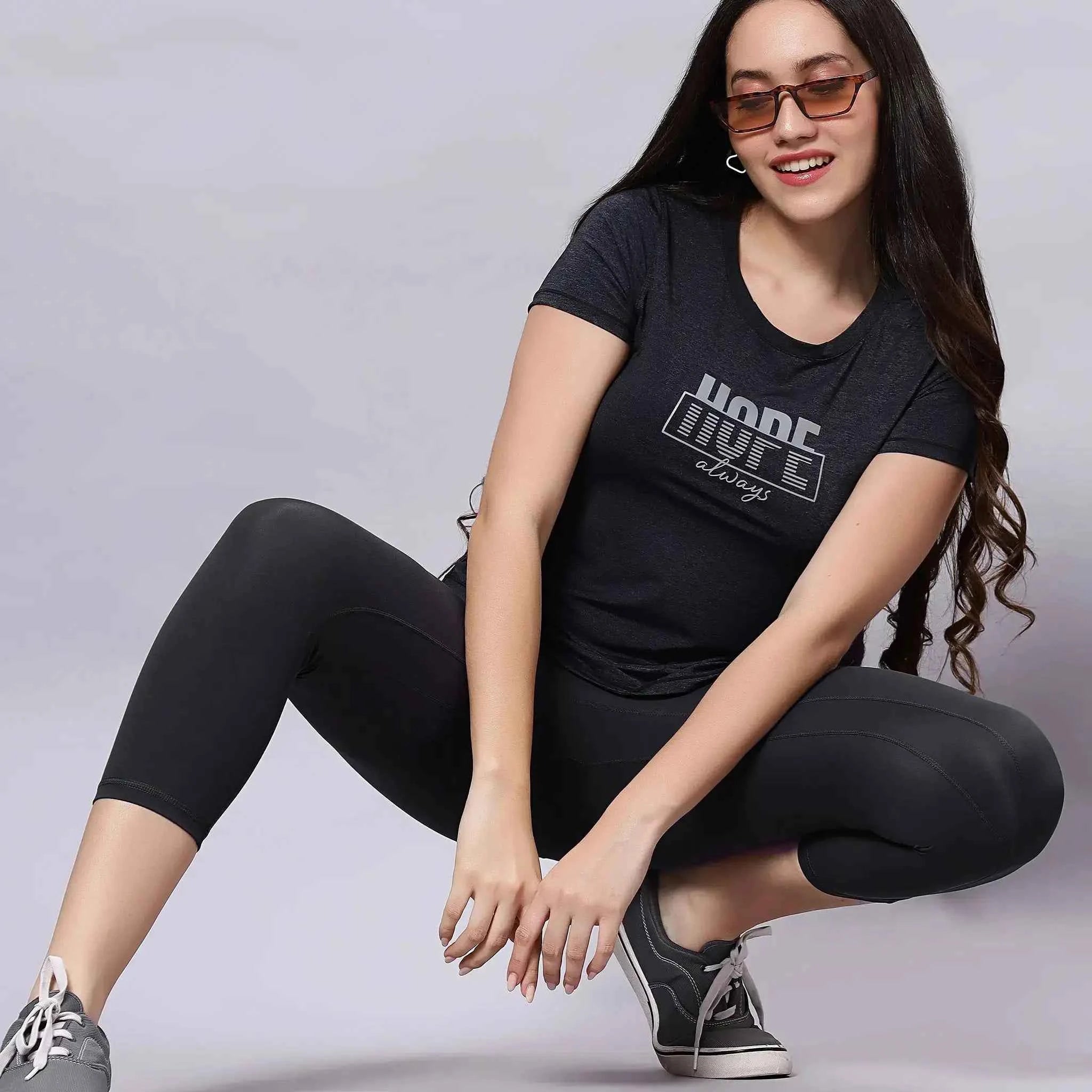 Active Wear Apple Bottom Cut T-Shirt
