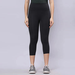 Astron High-Waisted Stretch Gym Leggings - 4-Way Stretch Cropped Sports Leggings for Women