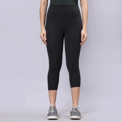 Astron High-Waisted Stretch Gym Leggings - 4-Way Stretch Cropped Sports Leggings for Women