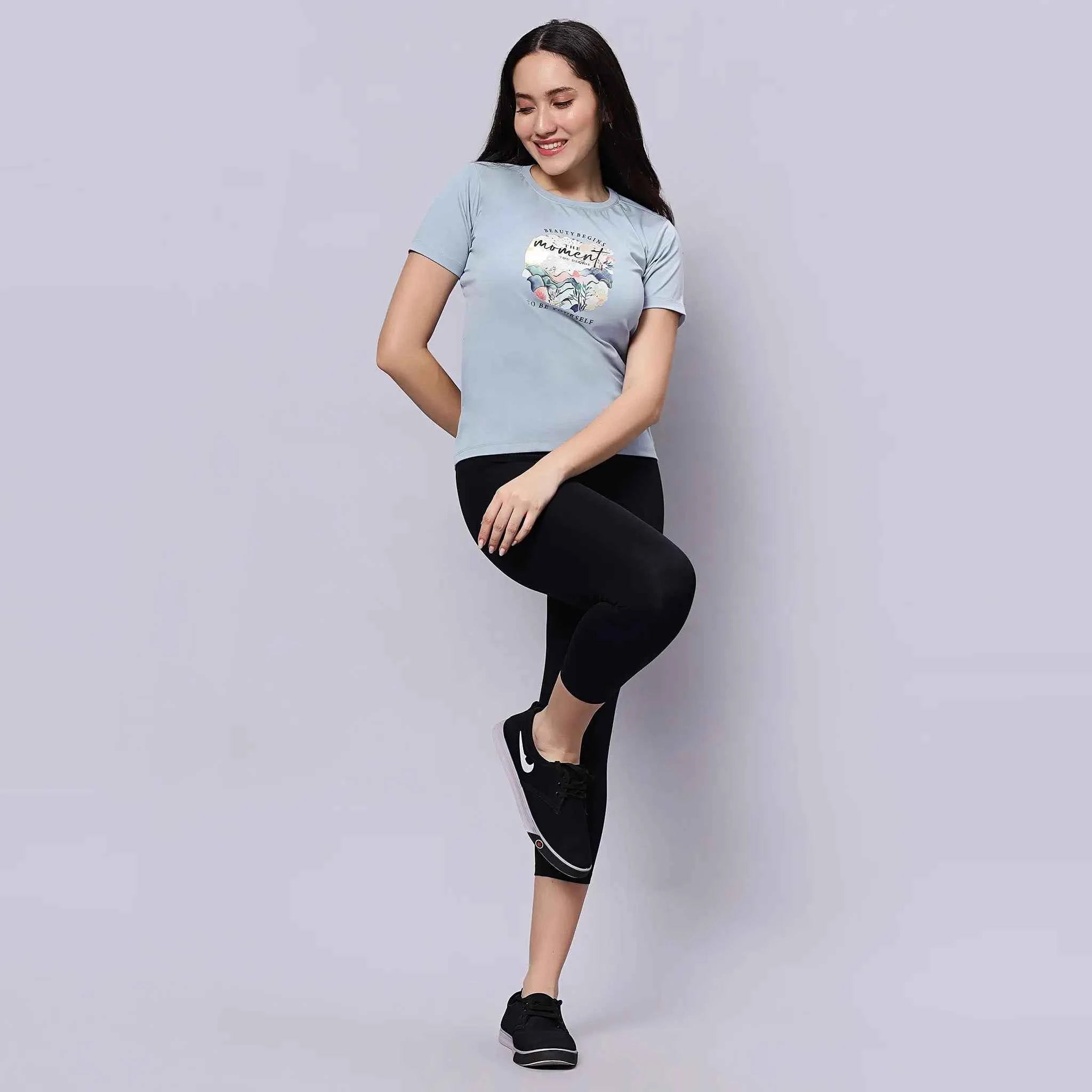 Half Sleeves Box Body T-Shirt