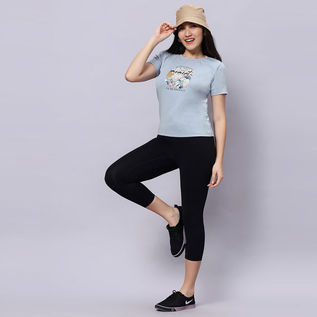 Half Sleeves Box Body T-Shirt