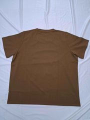 Women's Coffee Brown Cat Graphic Printed Casual T-Shirt