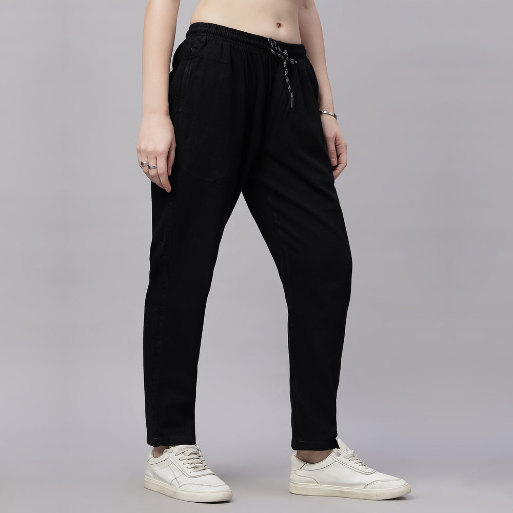 Tencel Baggy Fit Mid Waist Denim Jeans Pant.