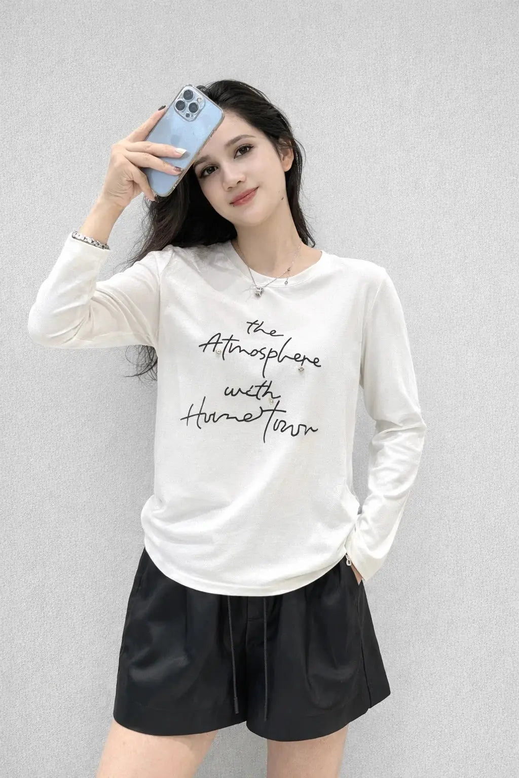 Women’s Printed Casual Long-Sleeve T-Shirt - ASTRON