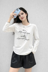 Women’s Printed Casual Long-Sleeve T-Shirt - ASTRON