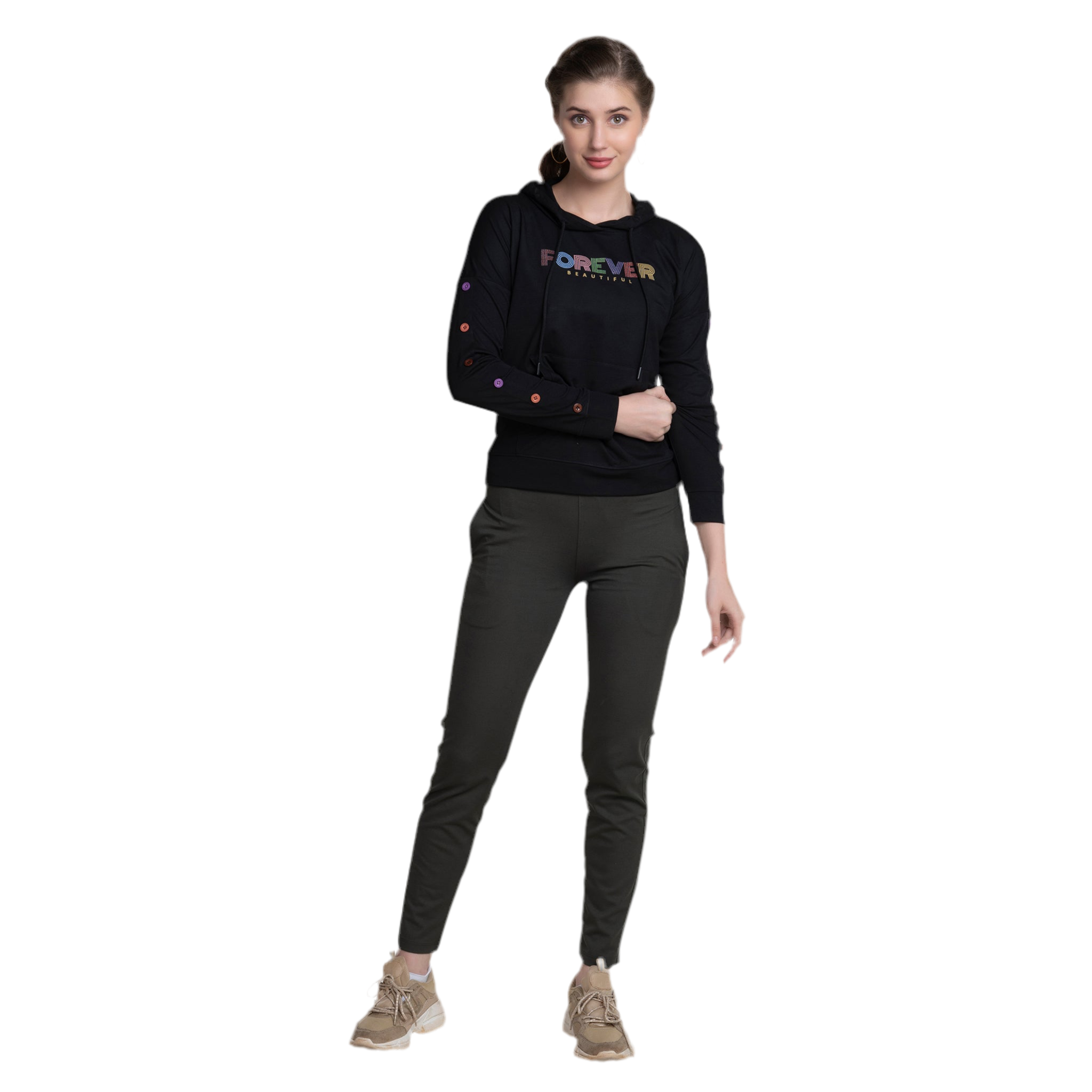 Ladies Full Sleeve Pullover Hoodie