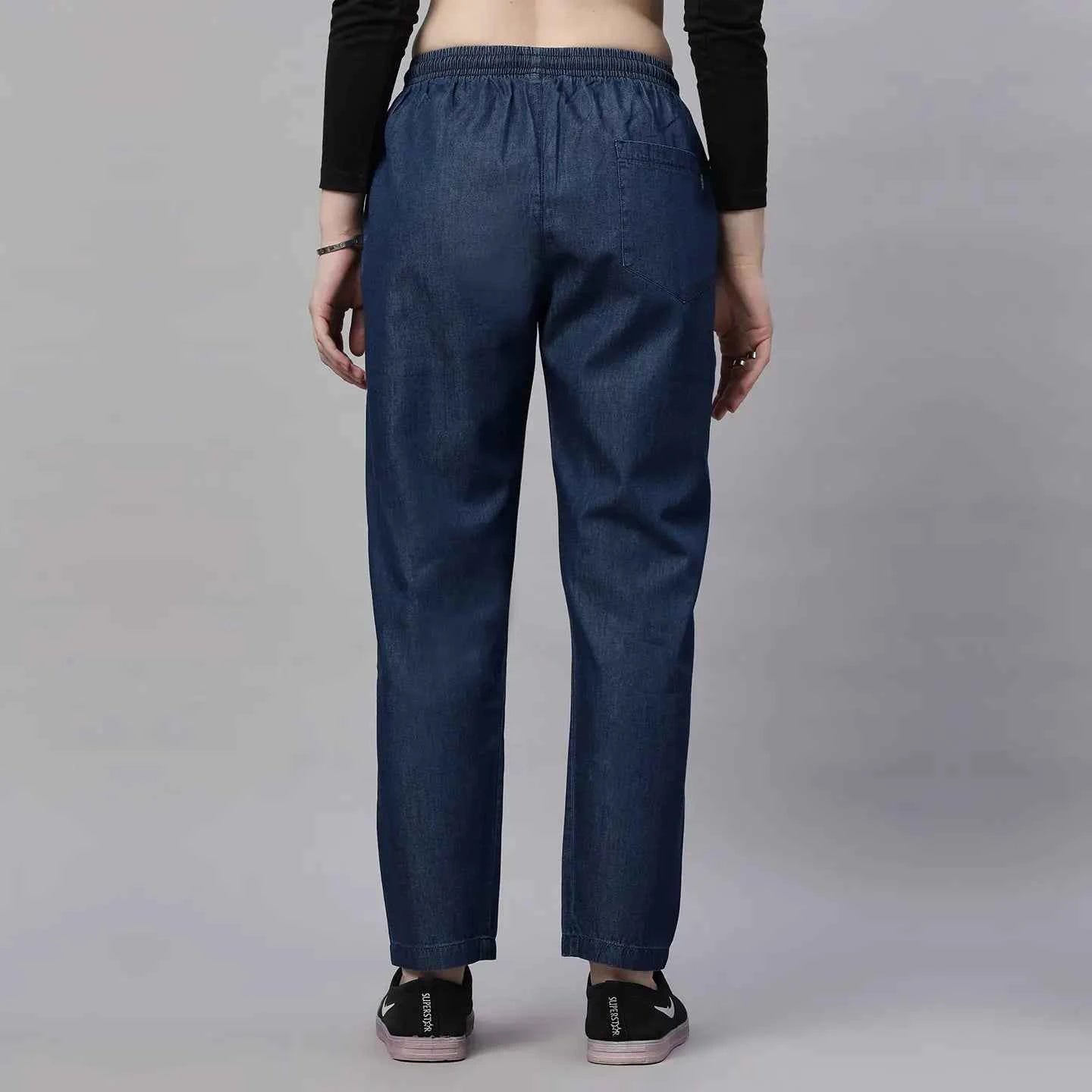 Astron – Lightweight Silky Baggy Fit Mid-Waist Jeans