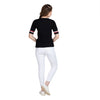 Raglan Sleeves Printed Cotton T-shirt / Tee For Women