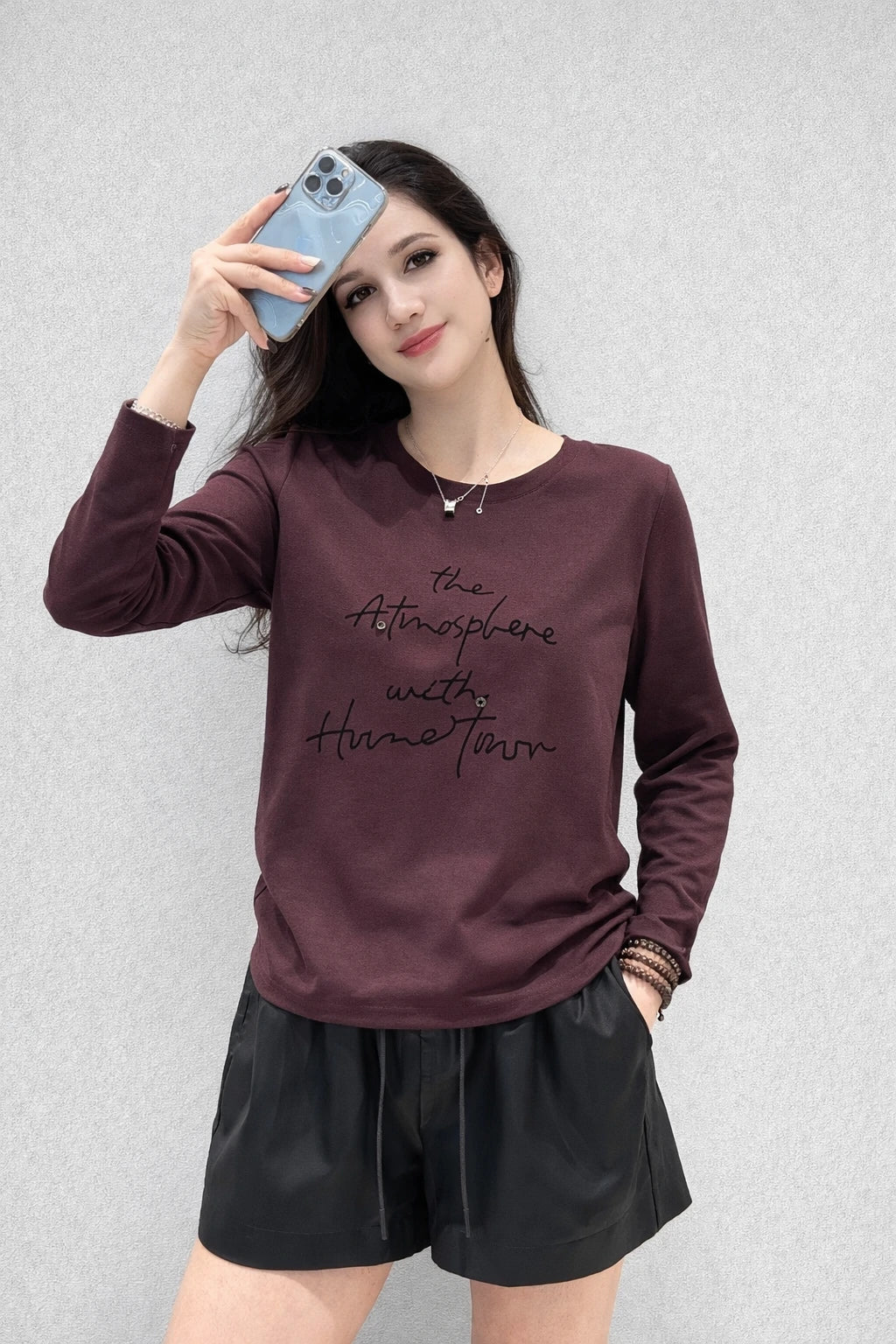 Women’s Printed Casual Long-Sleeve T-Shirt
