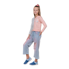Girl's Long Sleeve Zip-through Hoodie.