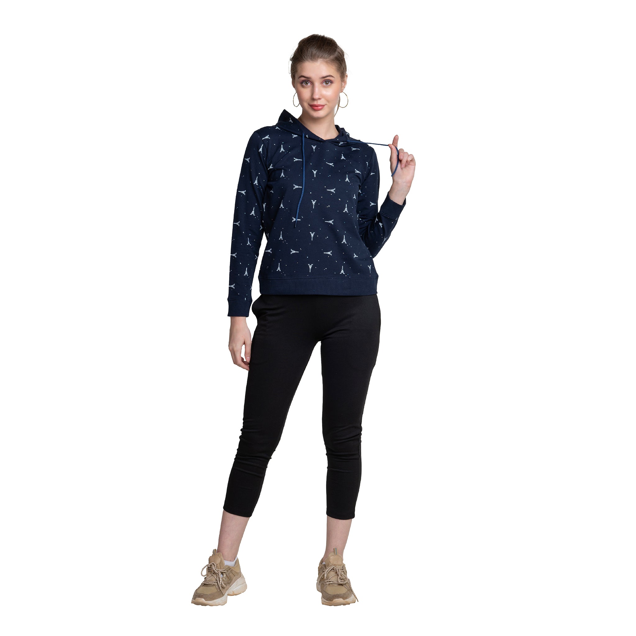 Women's Cotton Pullover Hoodie.