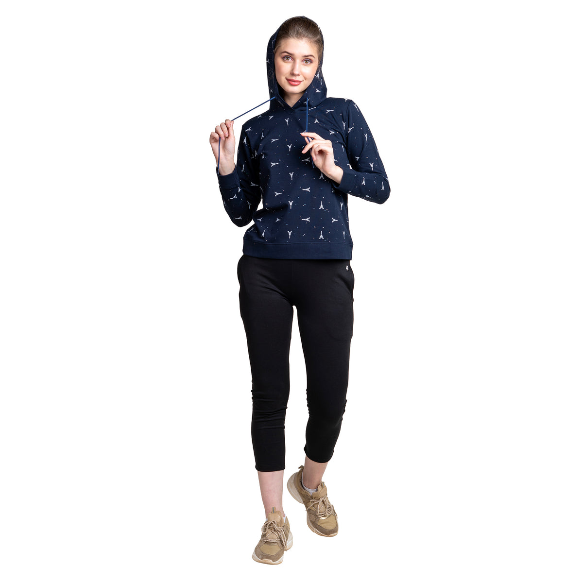 Women's Cotton Pullover Hoodie.