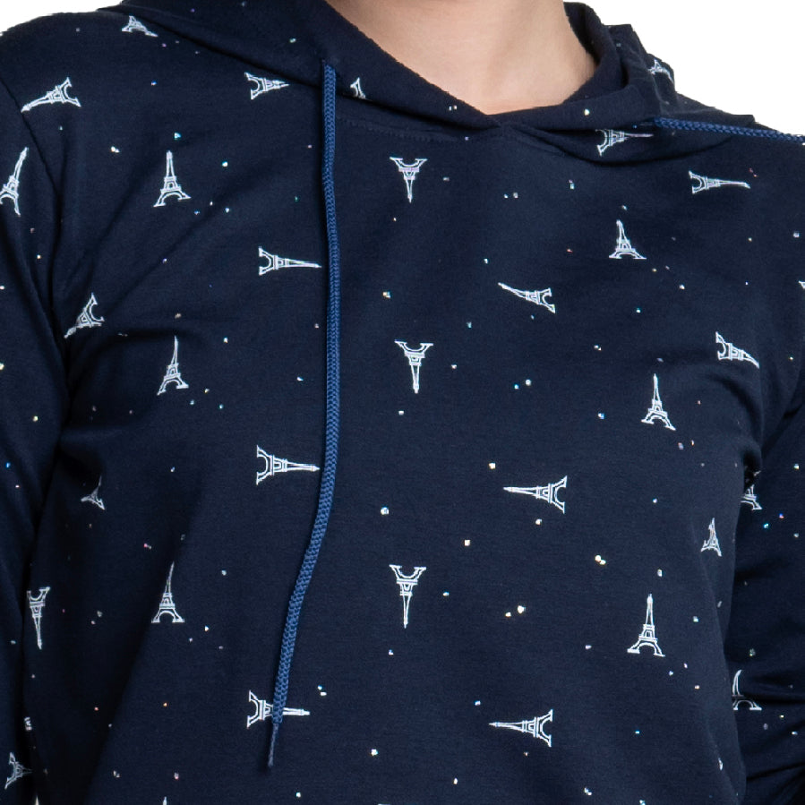 Women's Cotton Pullover Hoodie.