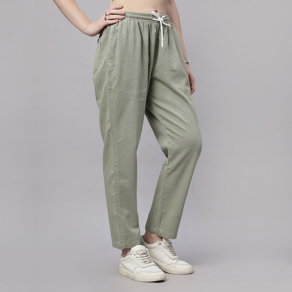 Tencel Baggy Fit Mid Waist Denim Jeans Pant.