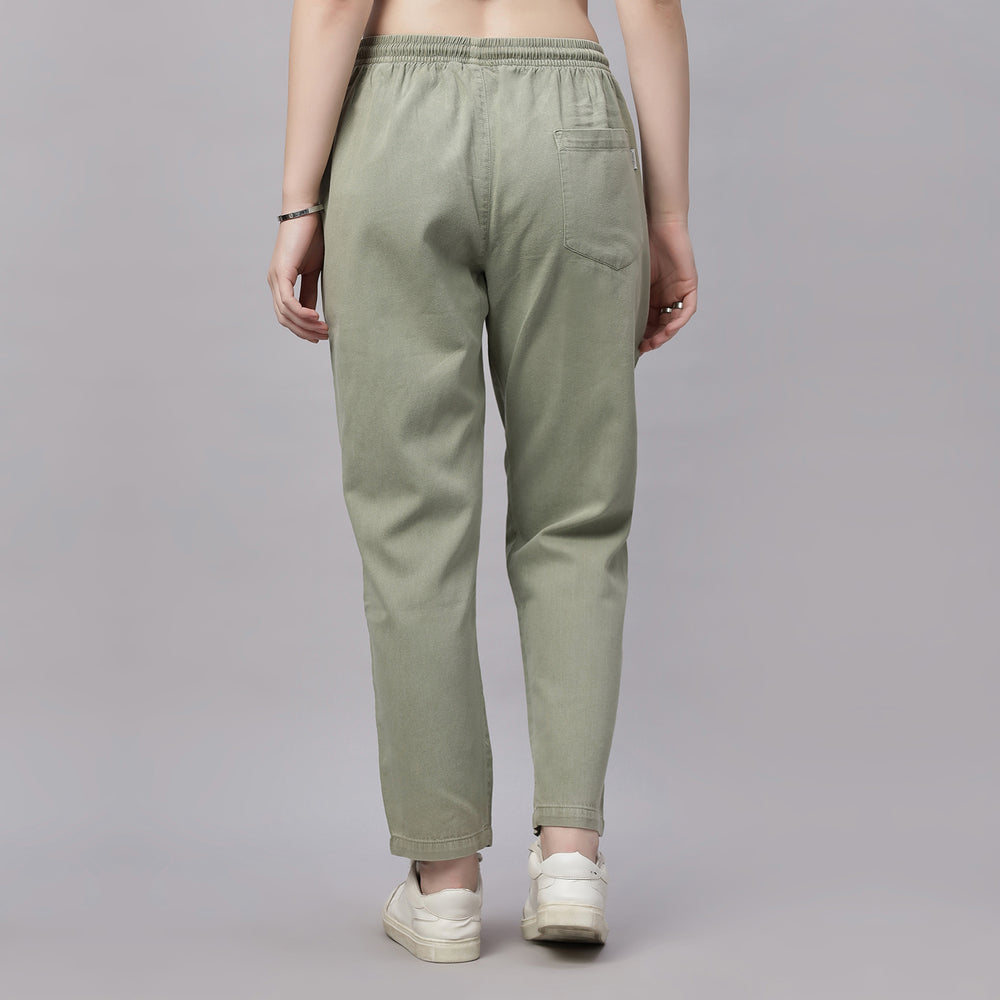 Tencel Baggy Fit Mid Waist Denim Jeans Pant.