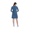 Knee Length Blue Denim Women's Tunic Dress