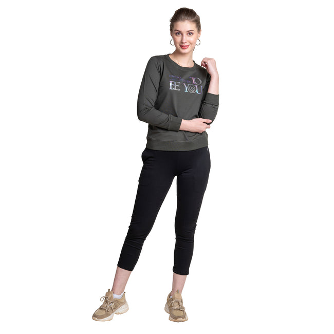 Ladies Full Sleeves Cotton T-shirt