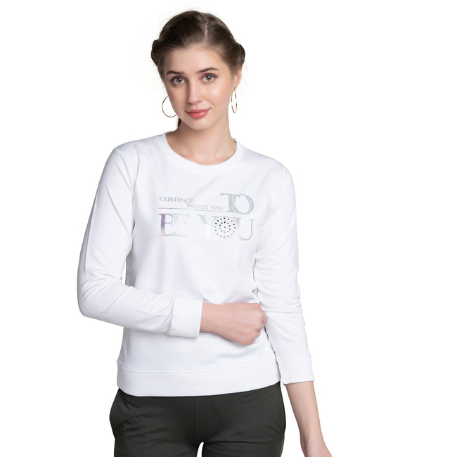 Ladies Full Sleeves Cotton T-shirt