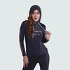 Navy Blue & Black Pullover Hoodie Full Sleeve - ASTRON