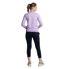 Full Sleeve Chest printed Looper Knit T-shirt for Ladies