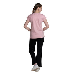 Magyar Sleeves Typography Print Cotton T-shirt / Tee For Women.