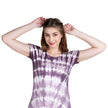 Tie & Dye Round Neck Women's Cotton T-shirt