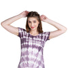 Tie & Dye Round Neck Women's Cotton T-shirt