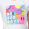 Smiley Printed Half Sleeve T-shirt For Girl's