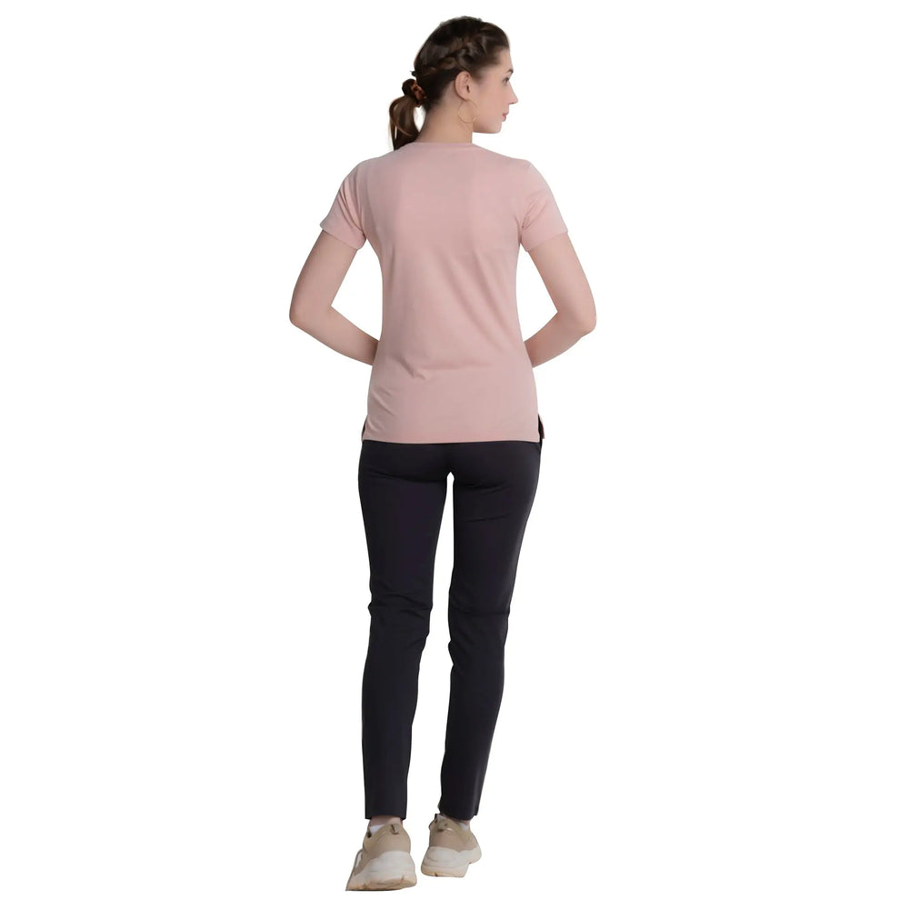 Ladies Typography T-shirt with Half Sleeves for Stylish Comfort - ASTRON