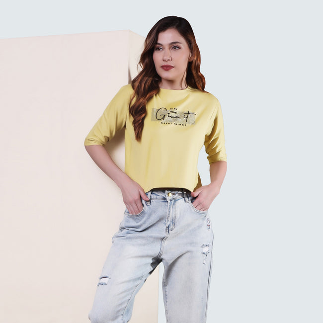 Lemon Green Ladies T-shirt - ASTRON