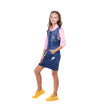 3/4th Sleeves Hooded Tunic Dress For Girl's